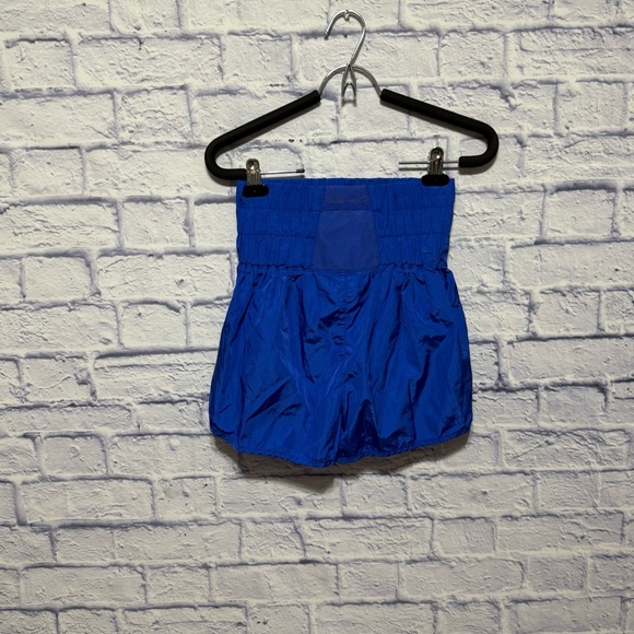 Free People Movement The Way Home Blue Athletic Shorts Built in Panty Women's M - Picture 4 of 14